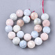 Chapelets de perles en morganite naturelle G-S345-8mm-012-2