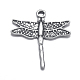 Antique Silver Tibetan Style Dragonfly Pendant X-A0709Y-1