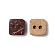 Square Carved 2-hole Basic Sewing Button NNA0YYM-1