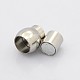 Barrel 304 Stainless Steel Magnetic Clasps STAS-N041-10-3