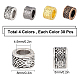 Sunnyclue 120pcs 4 Farben tibetische Artlegierung europäische Perlen FIND-SC0002-22-2