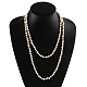 Perle Perlen zweistufiges Halsketten NJEW-Q282-13-2