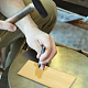 Olycraft 2x6 Zoll rechteckiges Messingblech DIY-WH0033-48G-5