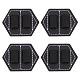 Gorgecraft 4 pz portapenne nero portapenne autoadesivo in pelle fascia elastica portapenne progettato accessorio da ufficio per matita laptop libro quaderni diari DIY-GF0006-51A-1