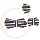 Superfindings 5 пара 5 цвета двухцветные плоские плетеные шнурки из полиэстера DIY-FH0005-41B-02-4