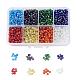 1 caja 6/0 cuentas de semillas de vidrio colores transparentes arco iris diy sueltos espaciadores mini espaciadores SEED-X0050-4mm-09-1