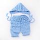 Costume de bonnet de bébé en crochet AJEW-R030-55-1