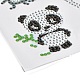 Kits d'autocollants de peinture au diamant sur le thème des animaux de bricolage pour les enfants X-DIY-O016-15-3