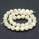 Chapelets de perles en pierre de lune naturelle G-P342-02A-10mm-AB+-2