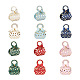 Beadthoven 30 ensembles 6 couleurs sacs à main forme à pois motif papier bonbons cadeau plier sacs ABAG-BT0001-02-1