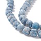 Brins de perles de pyrite naturelle et de turquoise G-K317-A21-02-3
