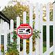 八角形ヴィンテージ鉄錫サイン  金属の警告サイン  家の庭のバーの壁の装飾のため  言葉  300x300x0.03mm DJEW-WH0246-009-5