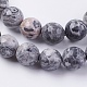 Natural Map Stone/Picasso Stone/Picasso Jasper Beads Strands G-G542-10mm-33-3