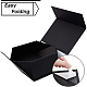 Benecreat 2 шт. черная магнитная подарочная коробка 22x16x10 см прямоугольная презентационная коробка с магнитной крышкой для свадебных вечеринок на день рождения рождество CON-BC0005-88A-3