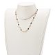 Set di gioielli per collana e bracciale con catena a maglie in ottone SJEW-JS01190-3