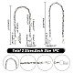 Cinghia di vita della catena a maglia del cranio in lega di zinco di stile di arricraft 2pcs 2 AJEW-AR0001-75-2