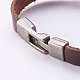 Men's PU Leather Cord Bracelets BJEW-K192-03C-02-4