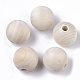 Perle di legno naturale non finite WOOD-Q041-04A-1
