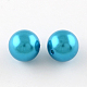 Cuentas redondas de plástico perlas de imitación de abs OACR-R053-18-1