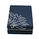 Boîtes de jeux de bijoux rectangle de carton X-CBOX-D008-3A-1