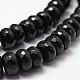 Natural Black Onyx Beads Strands G-P161-23-6x3mm-3