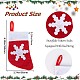 GORGECRAFT 20Pcs Mini Christmas Stockings Red Knitting Socks Cutlery Bags Non-woven Fabric Tableware Holder Candy Pouch Spoon Fork Silverware Protection Bag Cover for Xmas Decor Table Dinner Ornament AJEW-WH0329-96-2