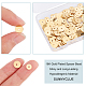SUNNYCLUE 1 Box 200Pcs 6mm 8mm Gold Heishi Bead Gold Flat Disc Beads Real 18K Gold Plated Brass Round Spacer Beads for Jewellery Making Charms Bracelet Necklace Earring Women DIY Craft Beading KK-SC0002-95-3