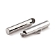 304 Stainless Steel Slide On End Clasp Tubes STAS-C044-08B-P-3