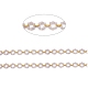3.28 Fuß handgefertigte Perlenketten aus Messing X-CHC-I036-01G-2