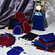 Nbeads 48 個 12 スタイルのベルベット巾着ポーチ  混合色ひょうたんベルベットのジュエリーバッグと長方形のベルベットのジュエリーバッグ、結婚式、誕生日、クリスマスギフト、ジュエリー梱包用 TP-NB0001-49-4