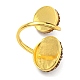 Открытое кольцо-манжета «девятихвостая лиса» из натурального жемчуга и стекла со стразами RJEW-D005-06G-3