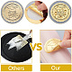 34 foglio di adesivi autoadesivi in lamina d'oro in rilievo DIY-WH0509-051-3