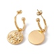 Boucles d'oreilles pendantes et collier pendentif fleur strass coloré SJEW-E043-01-8