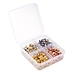 200 pièces 4 couleurs perles d'émail en alliage ENAM-LS0001-82-7