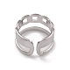 304 anelli gemelli in acciaio inox RJEW-G285-83P-3