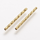 Rack Plating Brass Tube Beads X-KK-A142-005G-2