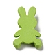 オペーク樹脂カボション  ウサギの形  黄緑  48x29x9mm CRES-D023-01E-3