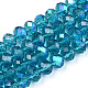 Chapelets de perles en verre électroplaqué EGLA-A034-T10mm-L25-1