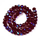 Electroplate Glass Beads Strands EGLA-A034-T8mm-L21-2