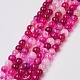 Natural Striped Agate/Banded Agate Beads Strands G-G582-4mm-56-2