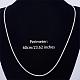 925 Sterling Silver Thin Dainty Link Chain Necklace for Women Men JN1096A-05-2