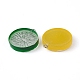 6 pièces 3 couleurs pendentifs de fruits en résine ronde plate RESI-YW0001-44-2