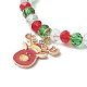 Ensemble de bracelets extensibles en perles de verre 4 pièces 4 styles BJEW-JB09342-4