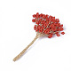 Granos de semillas y decoración de alambre de latón envuelto FIND-S306-25E-3