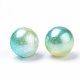 Rainbow Acrylic Imitation Pearl Beads OACR-R065-10mm-03-2