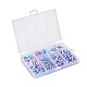497pcs 5 cuentas de perlas de imitación de plástico abs arco iris de estilo OACR-YW0001-07C-4