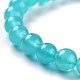 Gefärbte natürliche Jade Perlen Stretch-Armbänder BJEW-J183-B-04-2
