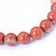 Jaspe rouge naturel brins de perles rondes G-E334-10mm-27-2