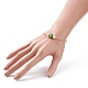 Aventurine verte naturelle & mauvais œil au chalumeau & bracelet perlé naturel BJEW-JB08463-05-3