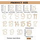 Fingerinspire 20 Stück Holz-Tischnummern mit Halterbasis (10 cm) DJEW-WH0034-53-2